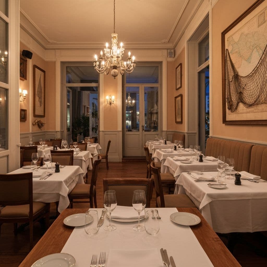 Salão do restaurante Sabores Atlântico em Lisboa